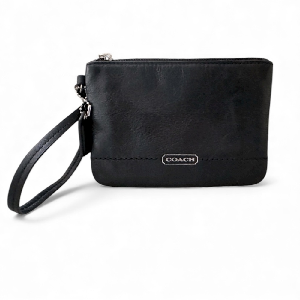 Coach Leather Black Wristlet - Picture 7 of 15